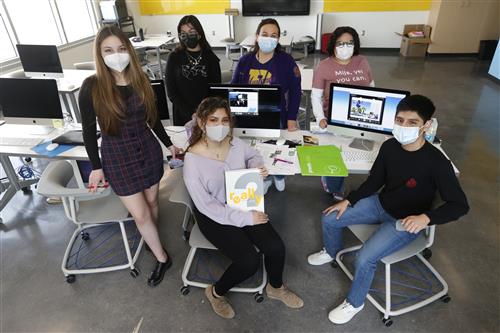 Burges High School publications staff 